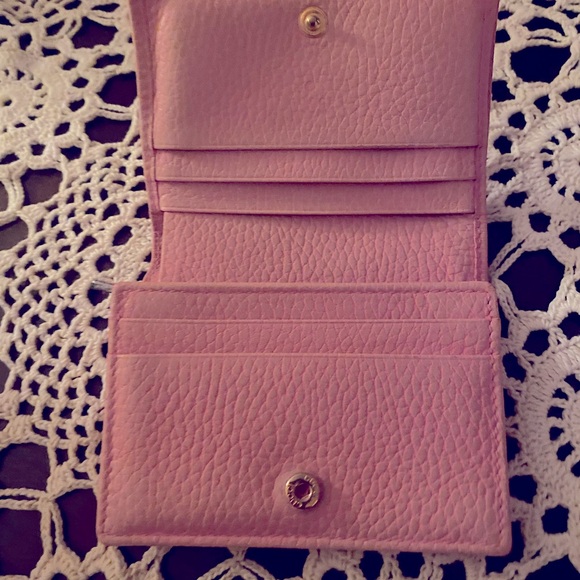 GUCCI GG MARMONT BIFOLD WALLET EUC PINK LEATHER - Picture 4 of 12